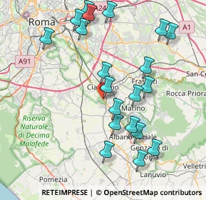 Mappa Via Appia Antica, 00043 Zona Industriale Appia Nuova RM, Italia (8.995)