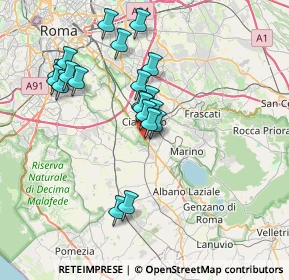 Mappa Via Appia Antica, 00043 Zona Industriale Appia Nuova RM, Italia (7.032)