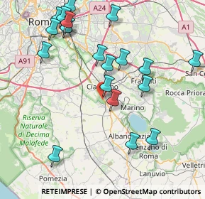 Mappa Via Appia Antica, 00043 Zona Industriale Appia Nuova RM, Italia (9.6005)