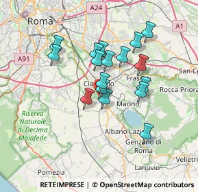 Mappa Via Appia Antica, 00043 Zona Industriale Appia Nuova RM, Italia (6.05412)