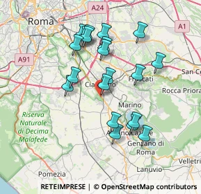 Mappa Via Appia Antica, 00043 Zona Industriale Appia Nuova RM, Italia (7.166)