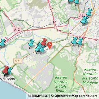 Mappa Via Bedonia, 00125 Roma RM, Italia (6.9395)