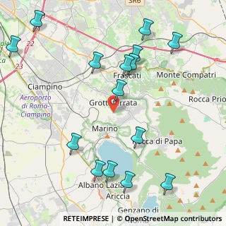 Mappa Via della Cartiera, 00046 Grottaferrata RM, Italia (5.35267)