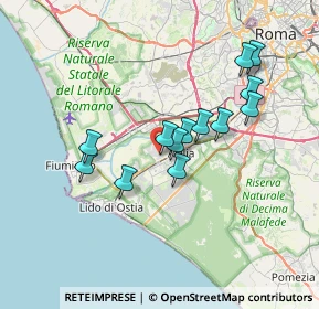 Mappa Via Ambrogio Sansedoni, 00126 Roma RM, Italia (6.38462)