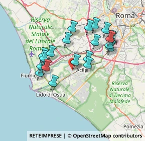 Mappa Via Ambrogio Sansedoni, 00126 Roma RM, Italia (7.0645)