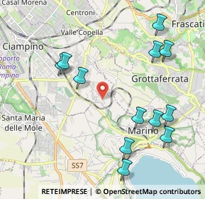 Mappa Via della Mola, 00043 Ciampino RM, Italia (2.47083)