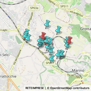 Mappa Via della Mola, 00043 Ciampino RM, Italia (0.69545)