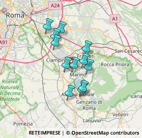 Mappa Via della Mola, 00043 Ciampino RM, Italia (5.41833)