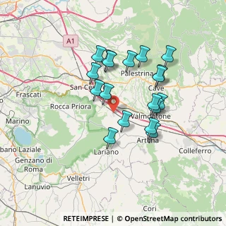 Mappa Ventitreesima Strada, 00030 Labico RM, Italia (6.59333)