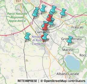 Mappa Km 17.700, 00043 Ciampino RM, Italia (3.72231)