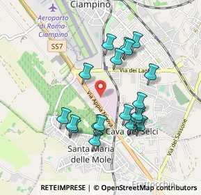 Mappa Km 17.700, 00043 Ciampino RM, Italia (0.9065)