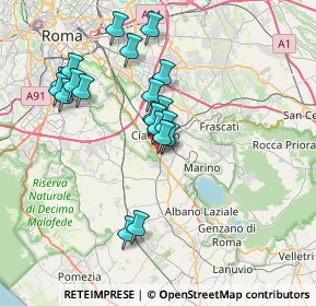 Mappa Km 17.700, 00043 Ciampino RM, Italia (6.9825)