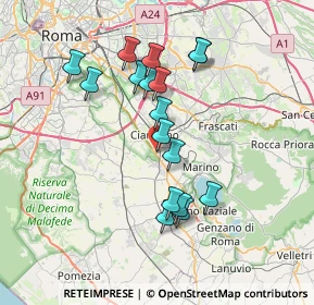 Mappa Km 17.700, 00043 Ciampino RM, Italia (6.99706)