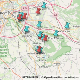 Mappa Via della Sorgenti di Squarciarella, 00046 Grottaferrata RM, Italia (8.8575)