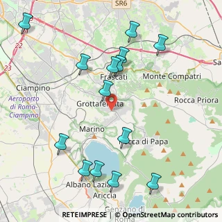 Mappa Via della Sorgenti di Squarciarella, 00046 Grottaferrata RM, Italia (5.05214)