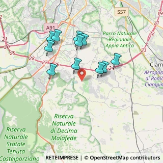 Mappa Largo Christian Doppler, 00134 Fonte Laurentina RM, Italia (3.52818)