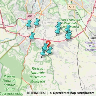 Mappa Largo Christian Doppler, 00134 Fonte Laurentina RM, Italia (3.33091)