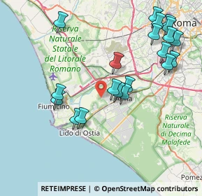 Mappa Via Bergantino, 00119 Roma RM, Italia (9.2885)