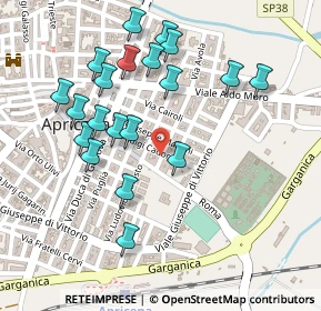 Mappa Via Luigi Cadorna, 71011 Apricena FG, Italia (0.2605)