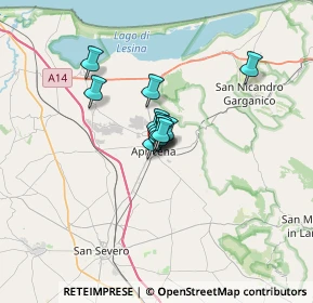 Mappa Via Luigi Cadorna, 71011 Apricena FG, Italia (3.29417)