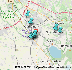 Mappa Via dell'Ospedaletto, 00043 Ciampino RM, Italia (2.55167)