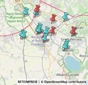 Mappa Via Enzo Ferrari, 00043 Zona Industriale Appia Nuova RM, Italia (3.64235)