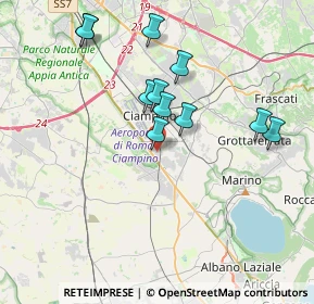 Mappa Via Enzo Ferrari, 00043 Zona Industriale Appia Nuova RM, Italia (3.69455)