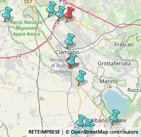 Mappa Via Enzo Ferrari, 00043 Zona Industriale Appia Nuova RM, Italia (6.70563)