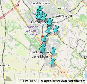 Mappa Via Enzo Ferrari, 00043 Zona Industriale Appia Nuova RM, Italia (1.72667)