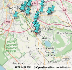 Mappa Via Enzo Ferrari, 00043 Zona Industriale Appia Nuova RM, Italia (8.774)
