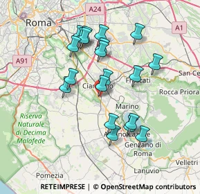 Mappa Via Enzo Ferrari, 00043 Zona Industriale Appia Nuova RM, Italia (7.083)