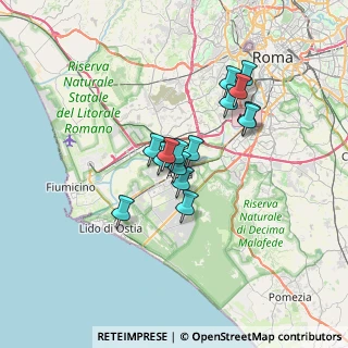 Mappa Via della Stazione di Acilia, 00125 Roma RM, Italia (5.21933)