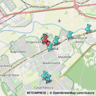 Mappa Via della Stazione di Acilia, 00125 Roma RM, Italia (1.675)