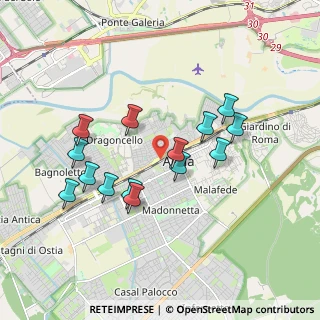 Mappa Via della Stazione di Acilia, 00125 Roma RM, Italia (1.80571)