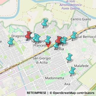 Mappa Via della Stazione di Acilia, 00125 Roma RM, Italia (0.85933)