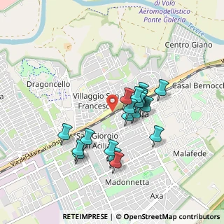 Mappa Via della Stazione di Acilia, 00125 Roma RM, Italia (0.768)