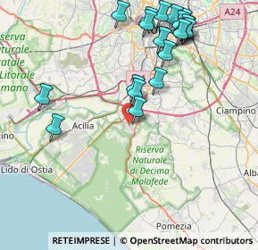 Mappa Via Armando Bussi, 00128 Roma RM, Italia (9.8505)