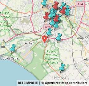 Mappa Via Armando Bussi, 00128 Roma RM, Italia (9.6205)