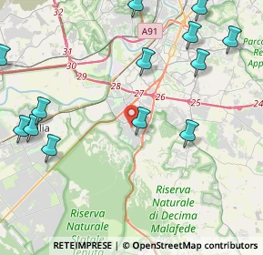 Mappa Via Armando Bussi, 00128 Roma RM, Italia (6.08133)