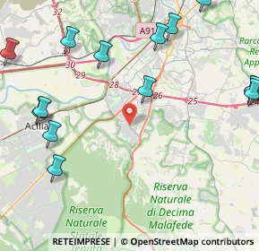 Mappa Via Armando Bussi, 00128 Roma RM, Italia (6.60647)