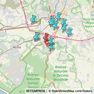 Mappa Via Armando Bussi, 00128 Roma RM, Italia (3.30615)