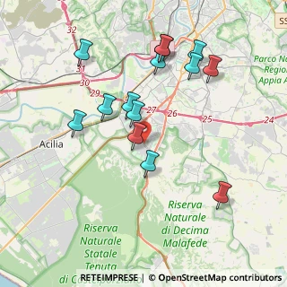 Mappa Via Armando Bussi, 00128 Roma RM, Italia (4.07714)
