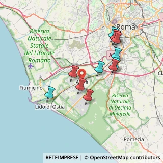 Mappa Via Giovanni da Pian del Carpine, 00125 Roma RM, Italia (7.35417)