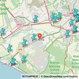 Mappa Via Giovanni Fattori, 00125 Roma RM, Italia (7.202)