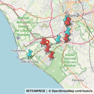 Mappa Via Giovanni Fattori, 00125 Roma RM, Italia (7.45)