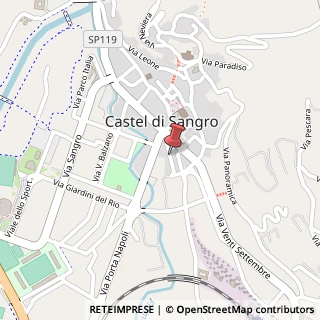 Mappa Via dell Arcipretura, snc, 67031 Castel di Sangro, L'Aquila (Abruzzo)