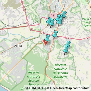 Mappa Via Andromeda, 00128 Roma RM, Italia (3.99455)