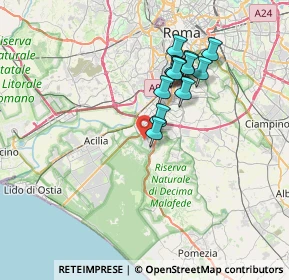 Mappa Via Andromeda, 00128 Roma RM, Italia (6.28231)