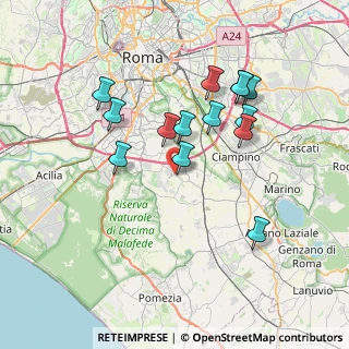 Mappa Vicolo del Fosso di Tor Pagnotta, 00134 Roma RM, Italia (7.20929)