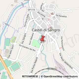 Mappa Via Porta Napoli, 18, 67031 Castel di Sangro, L'Aquila (Abruzzo)